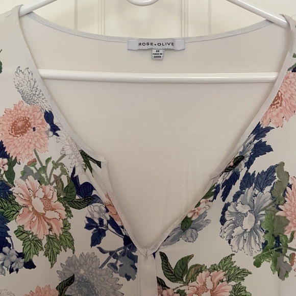 Rose & Olive Floral Top - Picture 4 of 6
